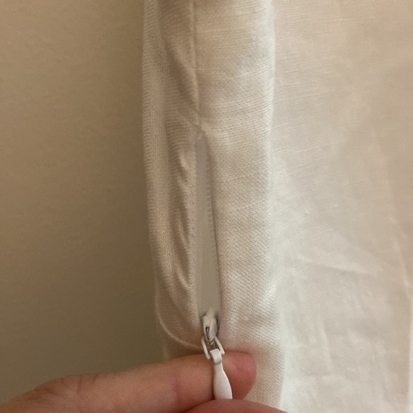 Boden Cecilia Midi Dress in white size 4P, belt missing, good used condition - Picture 8 of 11